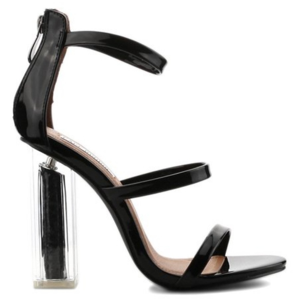 Cape Robbin Maria Black Strappy Heels